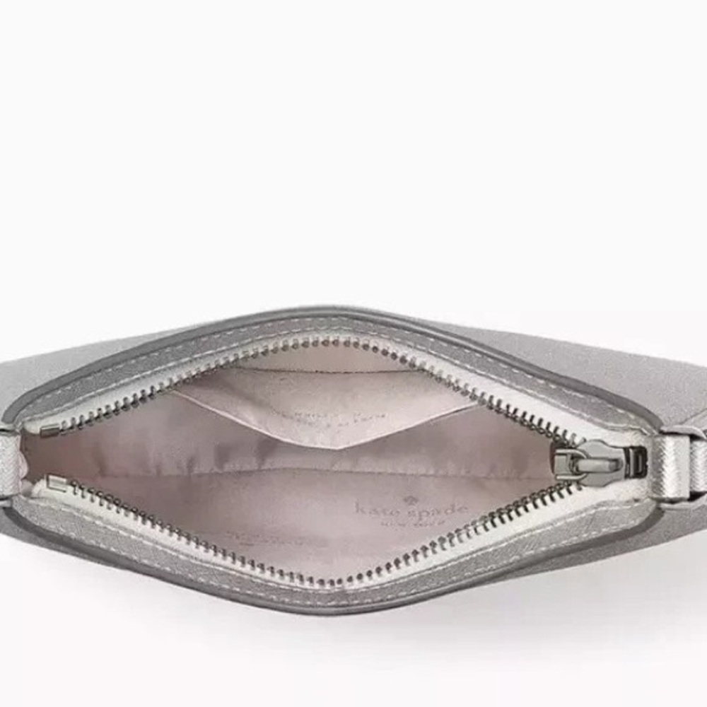 KATE SPADE SILVER SHOULDER BAG NIP - Picture 6 of 9